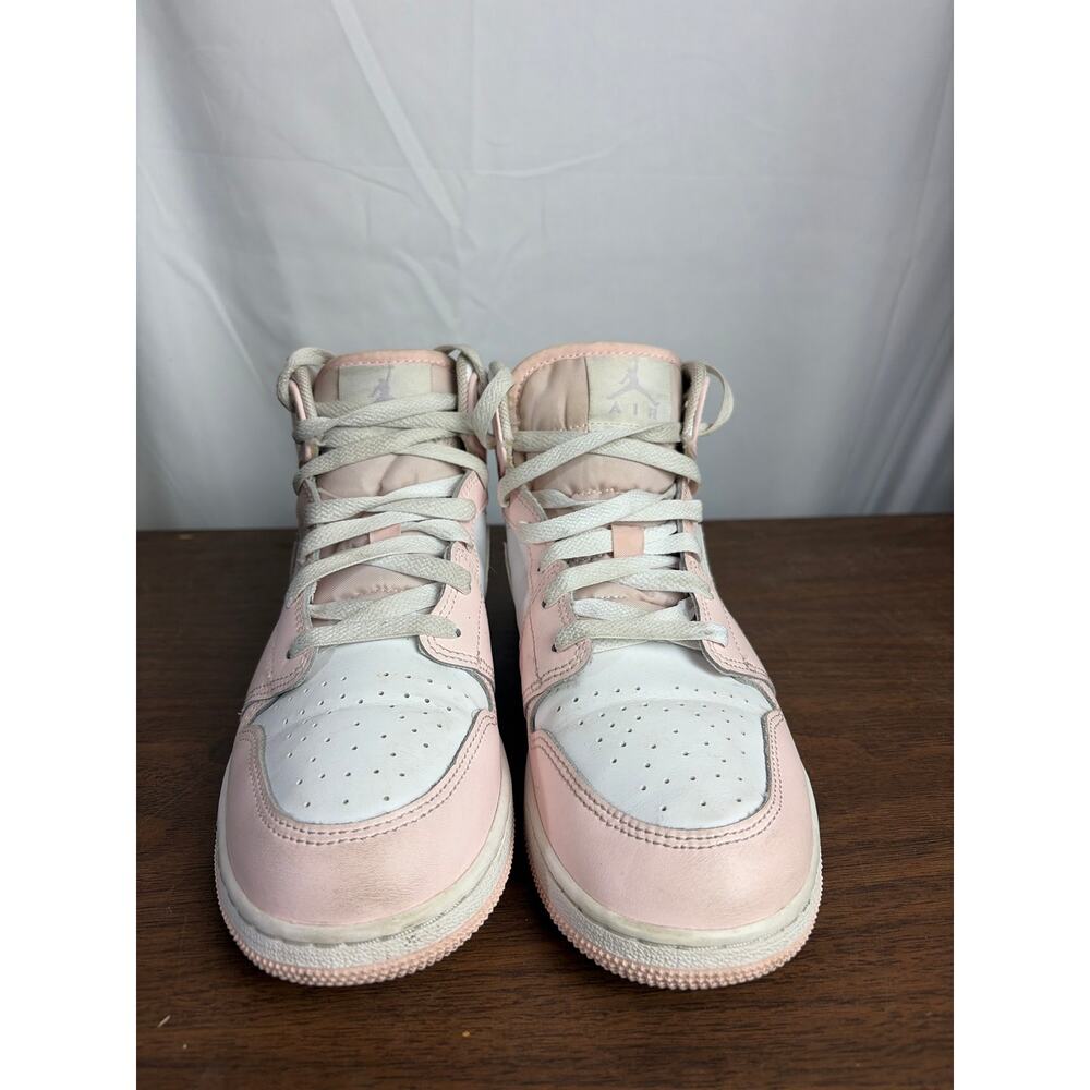 Nike Air Jordan 1 Mid GS Pink Wash Violet White FD8780-601 Youth 7Y/Women 8.5
